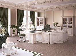 домашний кабинет  New Inter White, мебель библиотеки, деревянные стеновые панели, екатеринбург