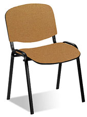 дешевый офисный стул на металлокаркасе Iso Black (Новый Стиль)