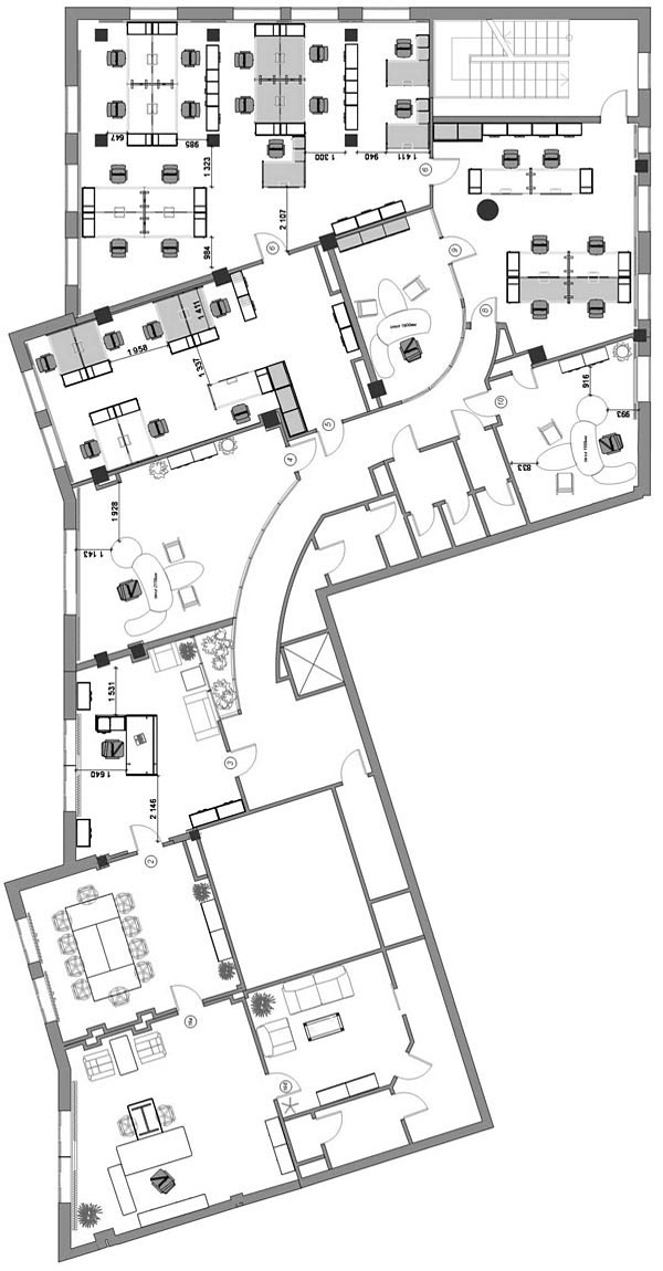 Планировки помещений 2-го этажа