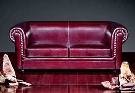 кожаный диван для офиса Боттичелли Слик, екатеринбург