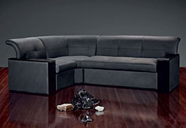 угловой кожаный диван для офиса Леонардо Энгл, екатеринбург
